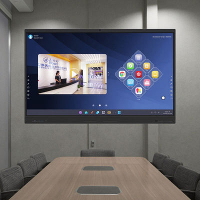 공장 도매 적외선 인터랙티브 화이트보드, HDMI USB 연결, 맞춤형 디자인 인터랙티브 평판 디스플레이, 스마트 터치 보드, AI 기능 탑재, 교육 회의