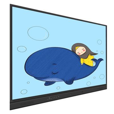 16:9 4000:1 비율 적외선 인터랙티브 화이트보드 20 터치 포인트 손가락/객체 터치 방식, 비즈니스 회의, 온라인 교육용 소프트웨어 포함