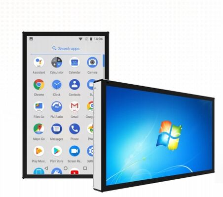 벽 49인치 안드로이드 PC CMS 실내 터치 스크린 USB 미디어 비디오 모니터