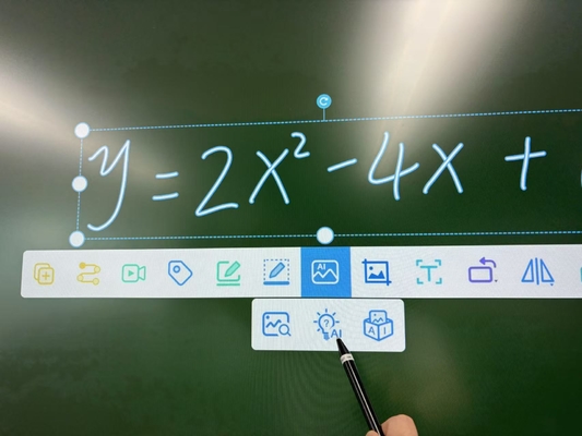 공장 도매 적외선 인터랙티브 화이트보드, HDMI USB 연결, 맞춤형 디자인 인터랙티브 평판 디스플레이, 스마트 터치 보드, AI 기능 탑재, 교육 회의