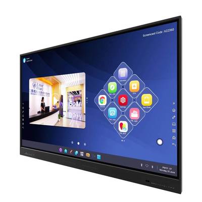 아이보드 YL5W-75 안드로이드 13.0 8G 128G 500cd/m2 스피커와 함께 아이보드 YL5W-75 브로셔 학교 프로젝트 사무실 회의용