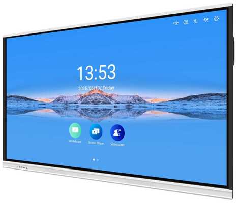 4K UHD 디스플레이 및 20/40 터치 포인트를 갖춘 86인치 인터랙티브 화이트보드 (협업 학습용)