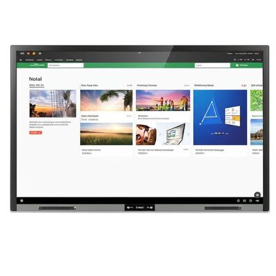 와이파이 및 통합 교육 소프트웨어를 갖춘 휴대용 75인치 제로 갭 인터랙티브 화이트보드