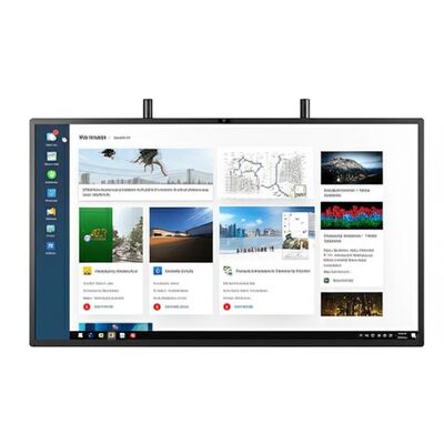 학교 및 회의용 안드로이드 14 초미세 적외선 터치 및 선택용 카메라 마이크와 함께 LED 인터랙티브 화이트보드