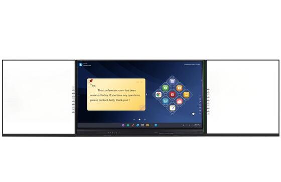 교육용 20개의 터치 포인트와 내장 스피커를 가진 4K Ultra HD 인터랙티브 평면 패널