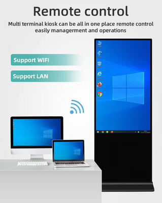 안드로이드 와이파이 및 FHD LCD 스마트 광고 디스플레이와 함께 바닥 서드 디지털 사이니지 키오스크
