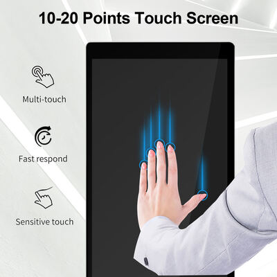 IBOARD 43 50 55 65 75 인치 수직 스탠드 광고 화면 LCD 디지털 사이니지 토템 LED 디스플레이 전시