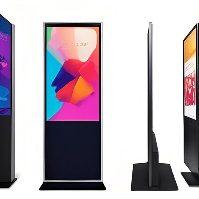 iBoard 43인치 플로어 스탠드 수직 LCD 터치스크린 실내 스마트 광고 스크린 디스플레이 디지털 사이니지 광고 플레이어