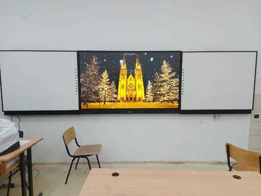 75인치 디지털 화이트보드 IFPD를 위한 녹색 보드 상호 연결된 LCD 블랙보드
