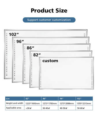 인터랙티브 화이트보드 소프트웨어 스위트 광학 인터랙티브 화이트보드 120fps 샘플링 속도 및 접이식 디자인 회의용
