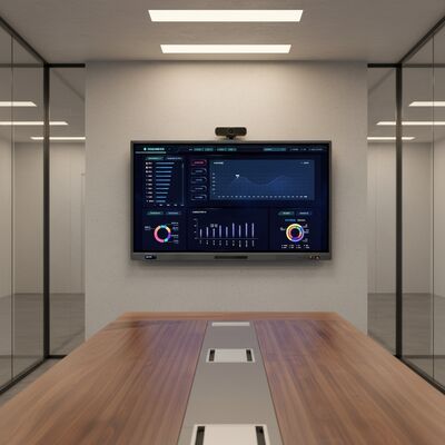 멀티 터치 스크린 눈부심 방지 모바일 스탠드 LCD 디지털 인터랙티브 스마트 보드 55 65 75인치 인터랙티브 플랫 패널