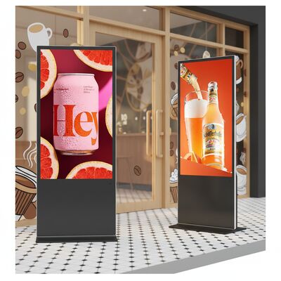 IBOARD 43 50 55 65 75 인치 수직 스탠드 광고 화면 LCD 디지털 사이니지 토템 LED 디스플레이 전시