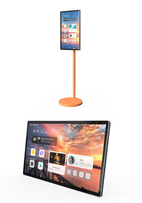 협업 및 디지털 상호 작용을 위한 다목적 솔루션을 제공하는 정전식 터치스크린이 특징인 블랙 터치 테이블