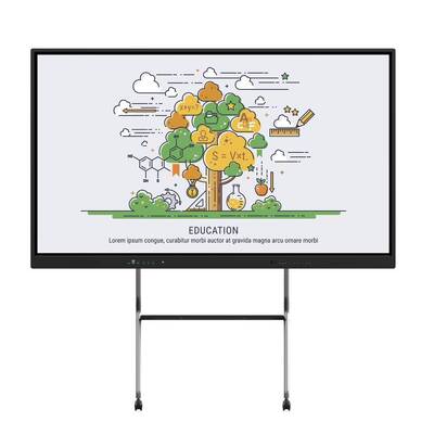 학급 사무실을 위한 86 인치 안드로이드 PC i5 i7 듀얼 시스템 50 터치 4K 대화형 화이트보드