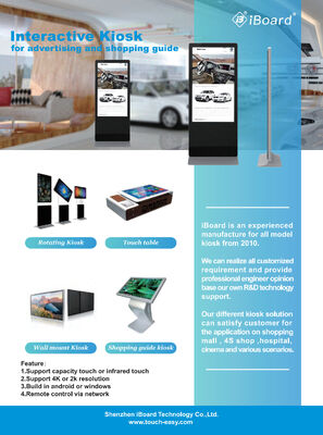 20-150 와트 전력 소비 반등 단단한 코팅 표면과 여러 장착 옵션을 가진 LCD 디지털 사이니지