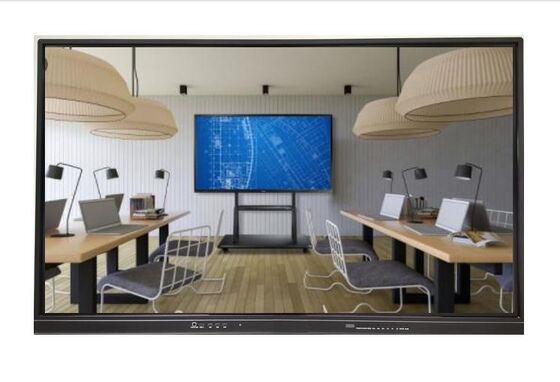 75" LED 인터랙티브 화이트보드 멀티 터치 디스플레이 안드로이드 윈도우 듀얼 시스템