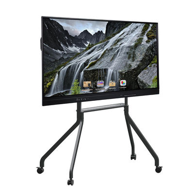 65인치 LED 인터랙티브 화이트보드, 안드로이드 스마트 평판 20/40 터치 포인트 적외선 블랙 색상