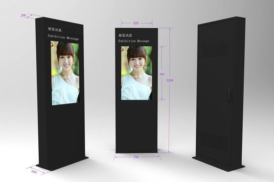 디지털 신호 3840x2160을 세우는 HD 바닥은 터치 스크린 키오스크 디스플레이를 이끌었습니다