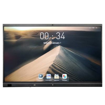 75" NFC 내장 카메라 및 마이크 대화형 평면 패널 4K 비즈니스 및 교실용 대화형 화이트보드