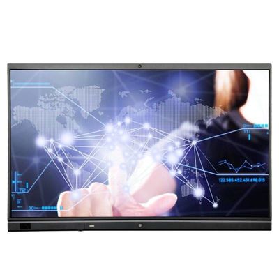 75" NFC 내장 카메라 및 마이크 대화형 평면 패널 4K 비즈니스 및 교실용 대화형 화이트보드