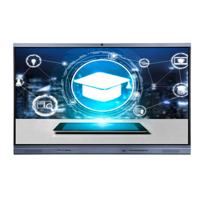 75" NFC 내장 카메라 및 마이크 대화형 평면 패널 4K 비즈니스 및 교실용 대화형 화이트보드