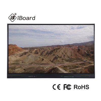 20 터치 포인트 75 인치 LCD 스마트 보드 학교 사무실 회의에서 인터랙티브 터치 솔루션을 위한 인터랙티브 평면 패널