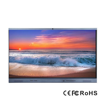 IR LED 상호 작용하는 희고 매끄러운 칠판 75" 교육을 위한 상호 작용하는 LCD 편평한 패널 접촉 감시자