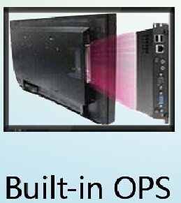 IBoard 휴대용 인터랙티브 플랫 패널 블랙 미니 내장형 OPS I7 I5 세대 인텔 코어