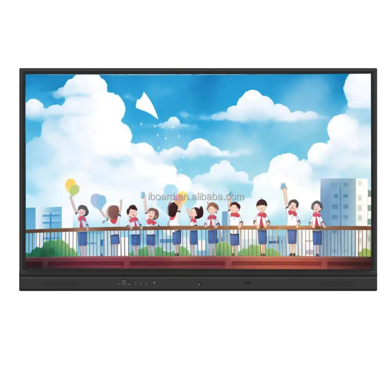 65 75 86 인치 20 터치 안드로이드 인터랙티브 평면 패널 4000: 1 WIFI 핫스팟 HDMI / VGA / USB 출력과 대조 6ms