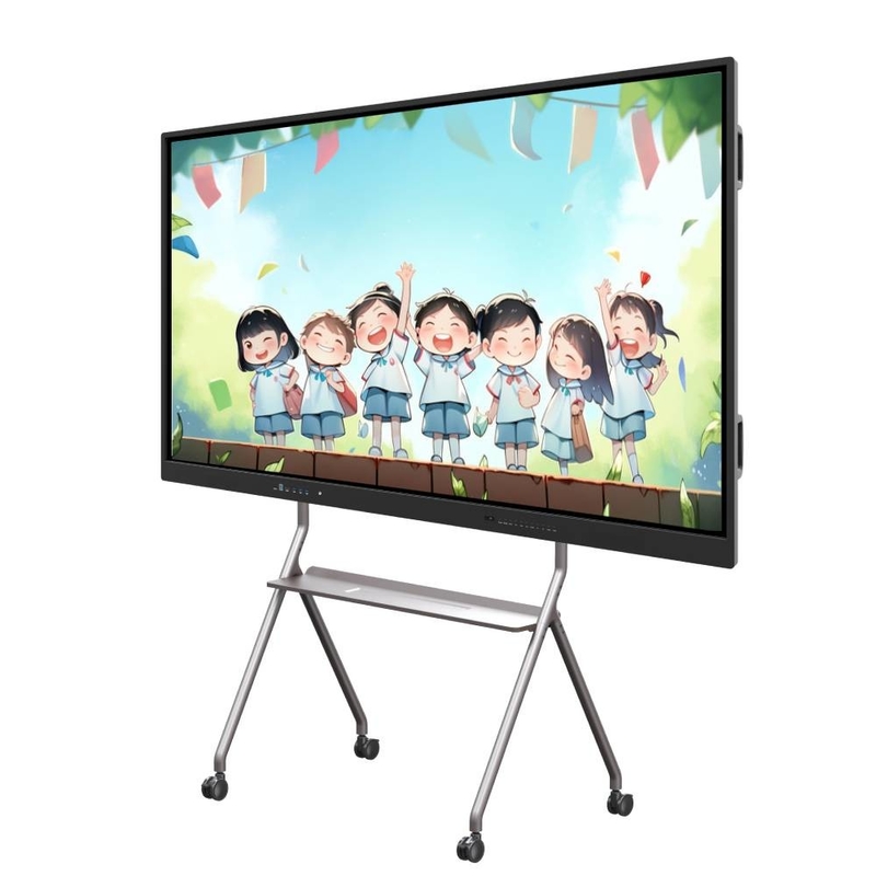 인터랙티브 터치 스크린 4000:1 20 터치 포인트 98 105 인치 안드로이드 PC 홈 오피스용 스마트 TV 보드