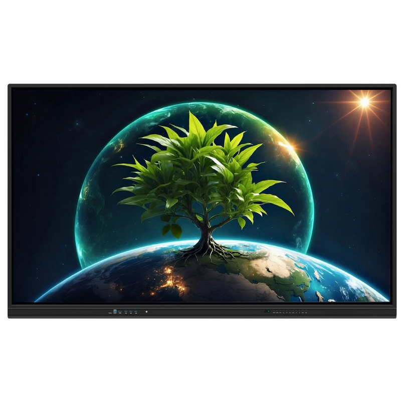 LCD 스마트 보드 86인치 안드로이드 14 8+128G 40 터치 포인트 와이파이 bt hdmi 학교 사무용 캘리브레이트 소프트웨어