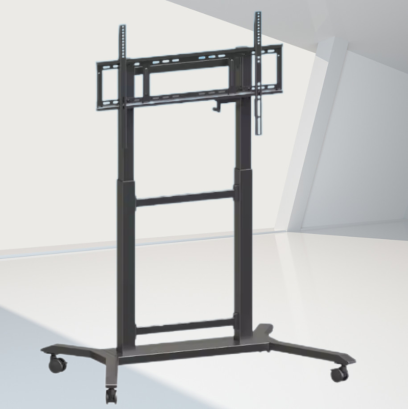 iBoard TV 모바일 카트 TV 마운트 높이 조절 가능한 42''- 86 "인터랙티브 평면 패널 트롤리 스탠드 브래킷 바닥 스탠드