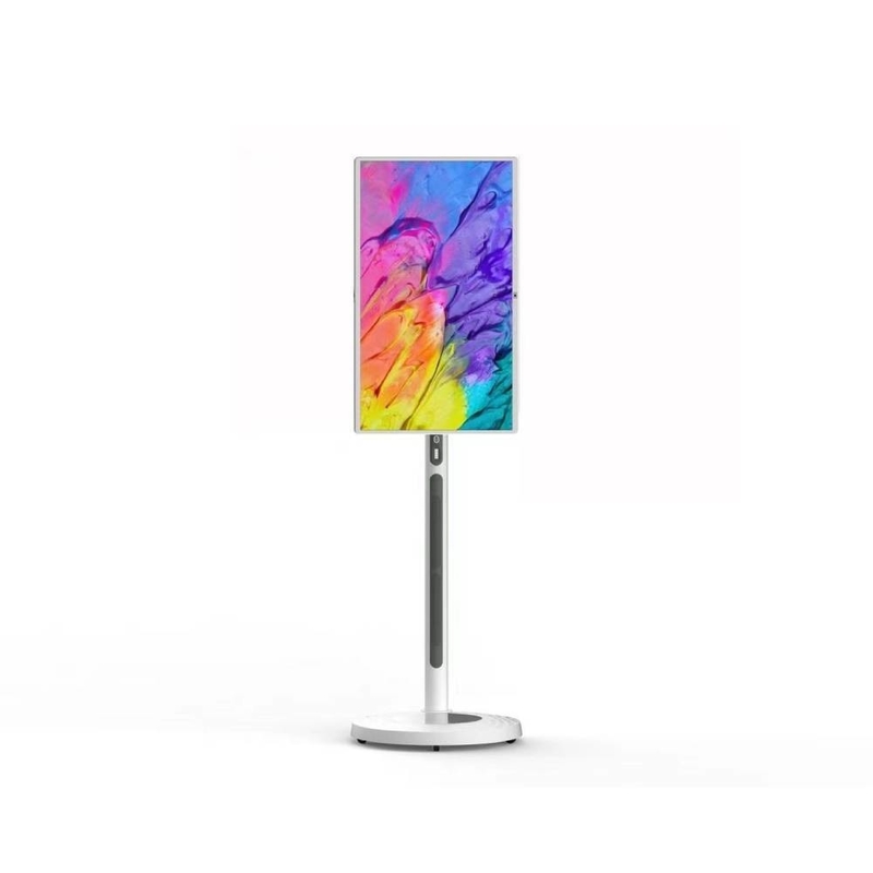 LCD 스마트 보드 32 인치 안드로이드 OS 실내 미디어 LED 음악 비디오 영화 플레이어 13MP 카메라와 충전 배터리 6-7 시간 사용 이벤트 재미 ktv