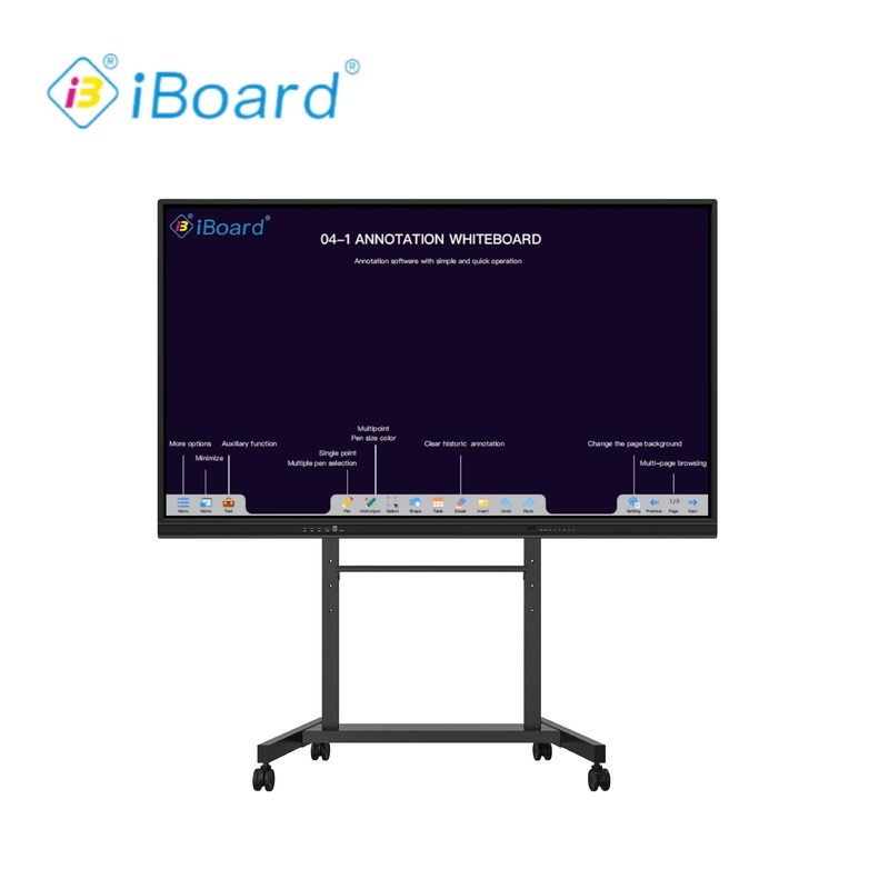 4 3 Ratio Iboard VGA 연결과 안드로이드 11 8 64G와 함께 인터랙티브 화이트보드