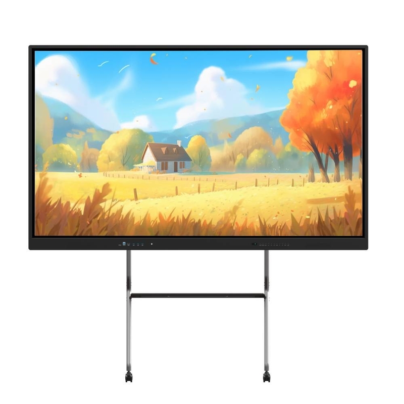 펜 손가락 터치 패널 디스플레이 75 86 인치 안드로이드 PC 모두 한 50000 Hrs USB TYPE-C RJ45 교육 교실 사무실 회의