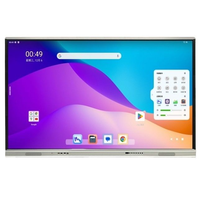 IP 등급 ≥IP5X의 옵션 내장 또는 외부 카메라 및 마이크 LED 인터랙티브 화이트보드