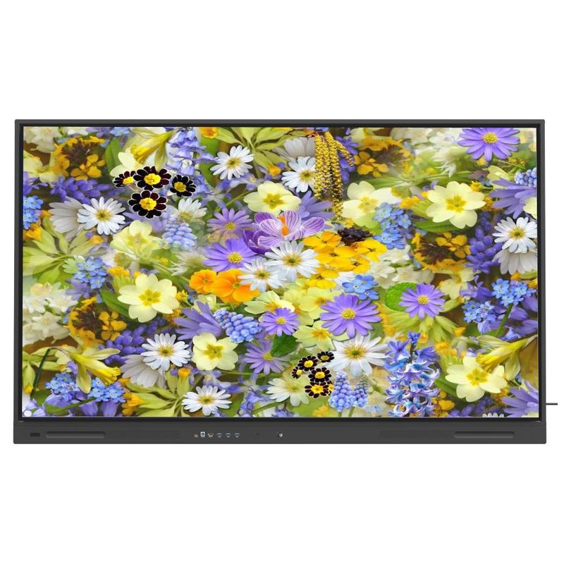 LCD 스마트 보드 크롬북 MAC 리눅스 윈도우 경험을 높여 HDMI USB VGA 출력 와이파이 65 75 86 인치 패널