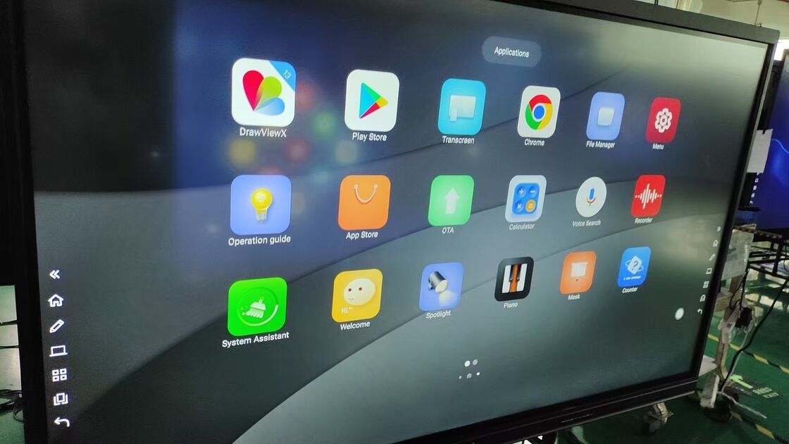 글쓰기 모드 손가락 또는 모든 불투명한 객체 인터랙티브 모니터 4GB 또는 8GB RAM을 갖추고 부드러운 터치 응답 및 워크플로우를 가능하게합니다. 학교 교육 교육 인터랙티브 화이트보드