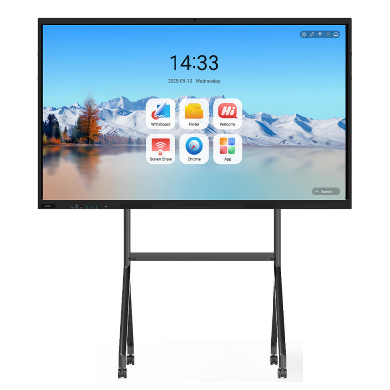 공장 도매 IBoard 인터랙티브 화이트보드 안드로이드 14 8+128G 인터랙티브 평면 패널 디스플레이 All In One Windows 선택용 무선 화면 프로젝션 인터랙티브 화이트보드 학교 교육용