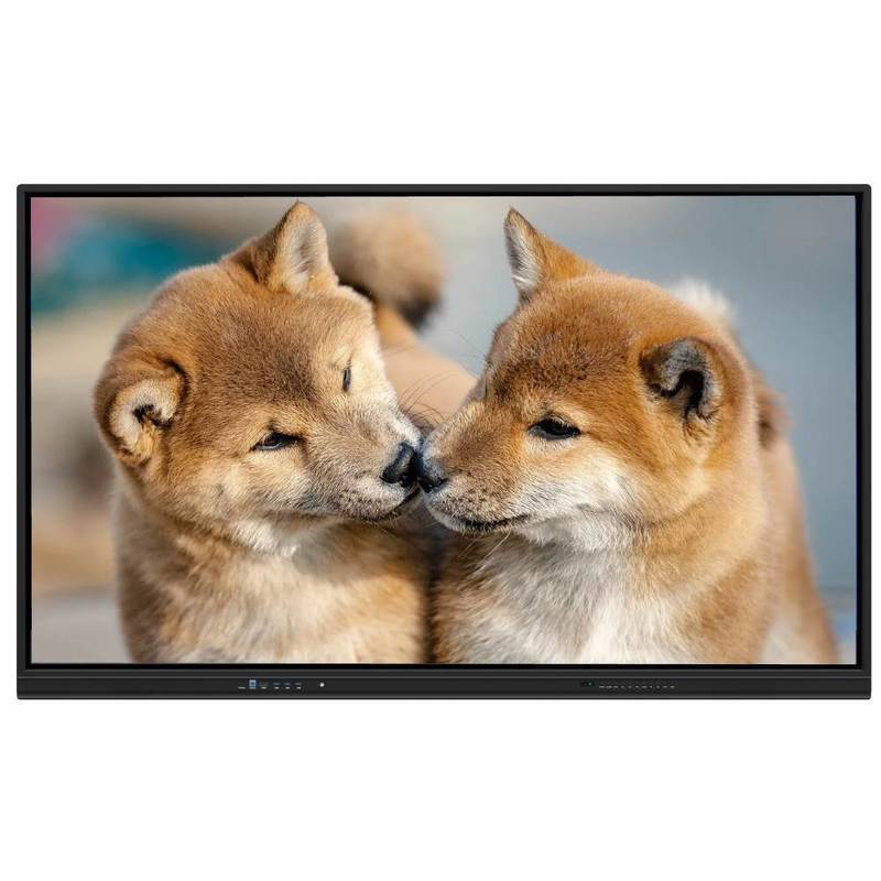 75인치 인터랙티브 플래트 패널 스마트 보드 안드로이드 15 및 WiFi 6 학교 및 사무실