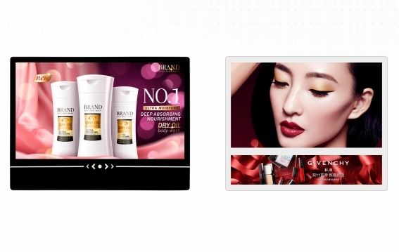 슈퍼마켓, 공항, 호텔용 안드로이드/윈도우 OS 벽걸이형 터치스크린 디지털 광고 모니터