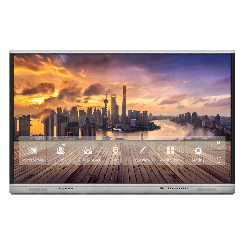 오피스 컨퍼런스 전문 환경에서 다양성을 지원하는 글쓰기 및 엔터테인먼트 기능을 갖춘 인터랙티브 평면 화면