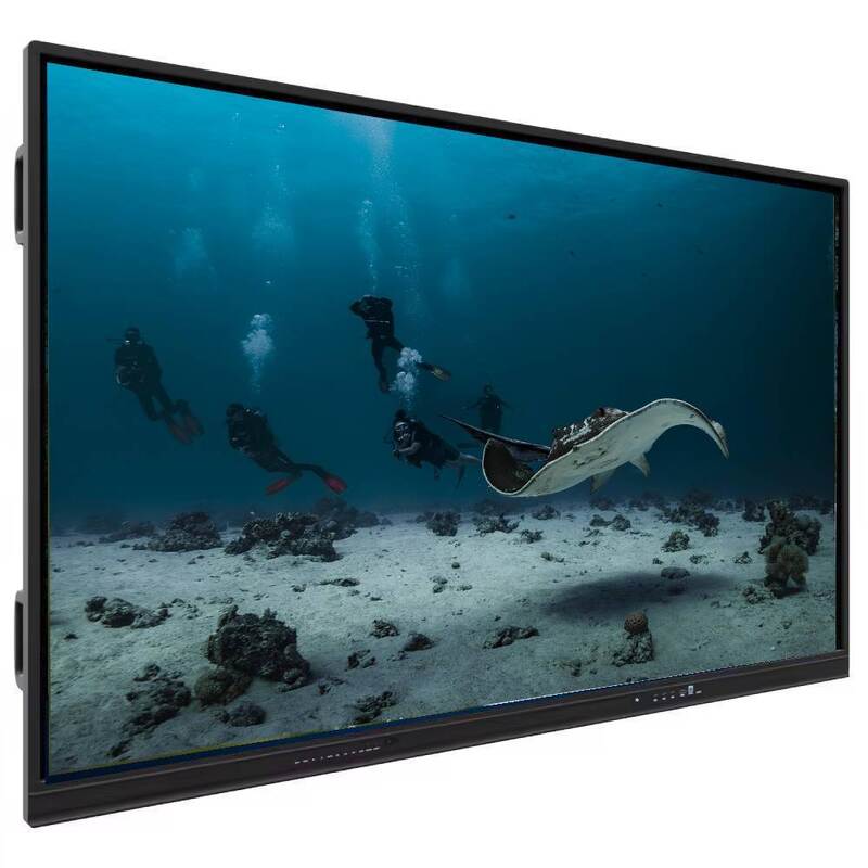 IBoard 55-98인치 인터랙티브 화이트보드 스마트 교육 보드, 4K HD 디스플레이 듀얼 시스템 Windows 및 Android, 눈부심 방지 강화 유리