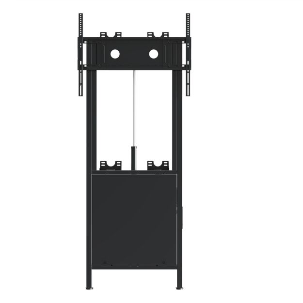 TV/IFPD용 86인치까지 높이 조절 가능한 전동식 이동식 스탠드 플로어 스탠드