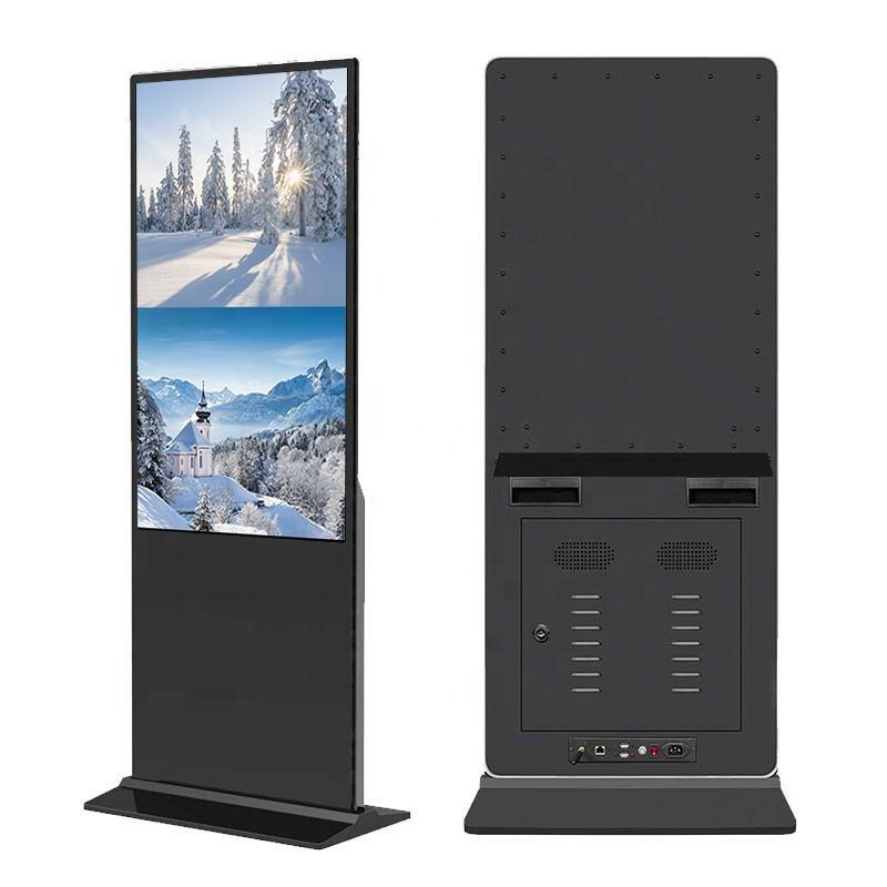 43 50 55 인치 바닥 서식 상업용 LCD 광고 디스플레이 터치 스크린 모니터 디지털 사이니지 키오스크