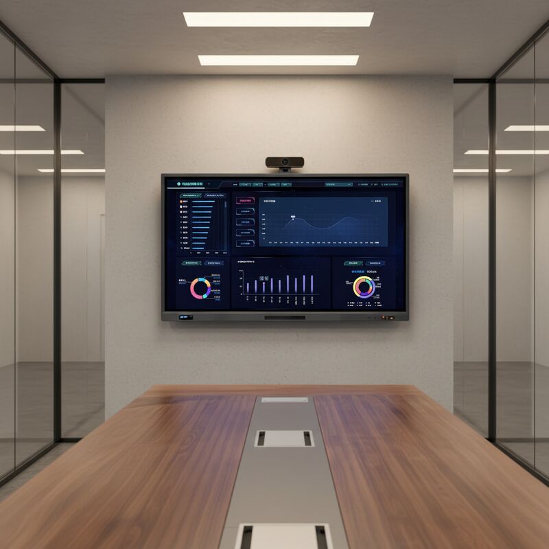 98인치 인터랙티브 플랫 패널, 4K UHD 해상도, 안드로이드 9.0 및 내장 2 X 10W 스피커로 협업 강화