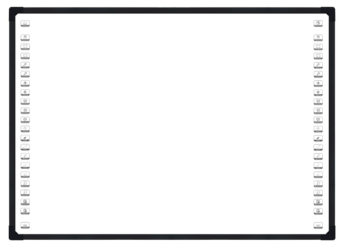 4 카메라 광학 인터랙티브 화이트보드 10-32 터치 포인트 스마트 보드 향상 된 디지털 협업을 위해