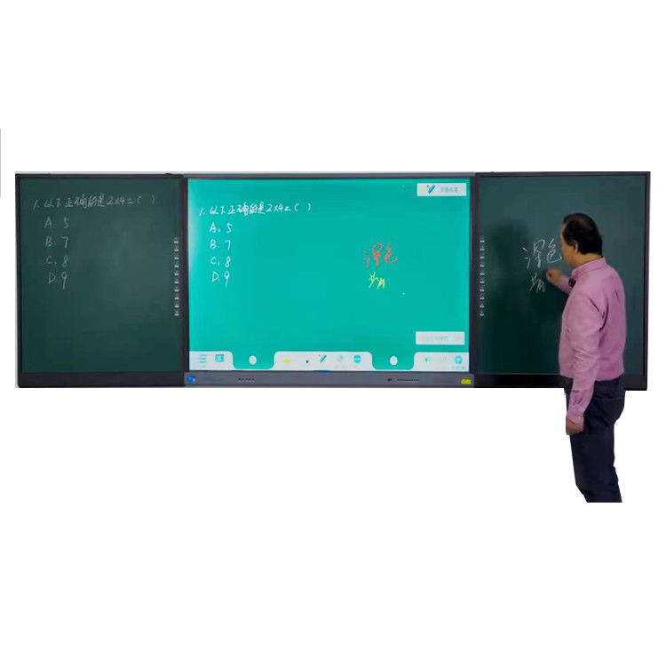 75 86 인치 4K 교육 장비 터치 스크린 최고의 스마트 보드 상호 연결 LCD 스마트 블랙보드