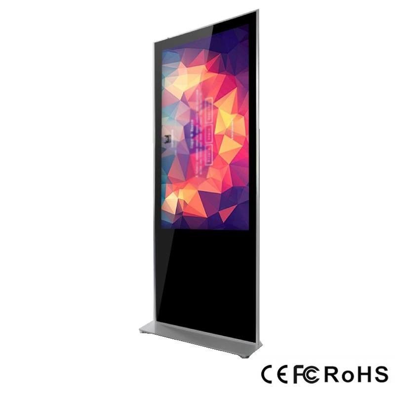 광고 장비 용량 터치 스크린 디지털 사이니지 키오스크 바닥 서 있는 인터랙티브 LCD 디스플레이