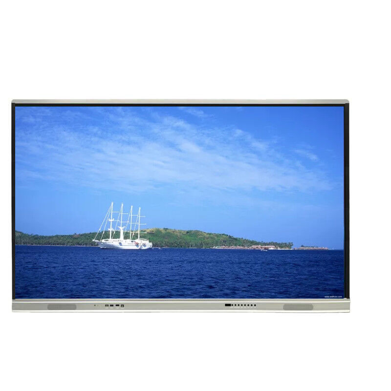 TFT LED Interactive Display 65 Inch Wall Mounted Built In Camara Infrared Flat Panel Display